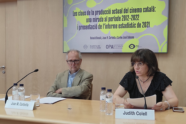 L'Acadèmia presenta l'informe de la producció de cinema català el 2021 amb OPA i PAC